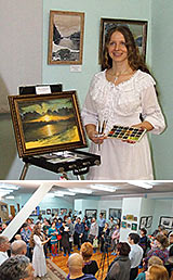 Шёлковый путь акварели. Репортаж с открытия в Новосибирске выставки Дарьи Головань