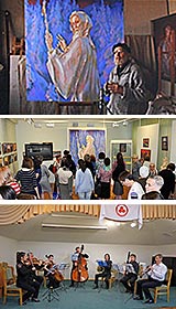 "Зов Преподобного": открытие выставки картины Л.Р. Цесюлевича