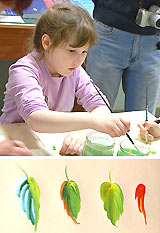 Международный день музеев. Часть 3. Мастер-класс по урало-сибирской росписи