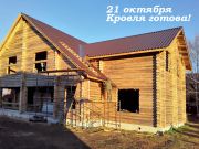 Строительство выставочного зала в Верх-Уймоне: завершена кровля