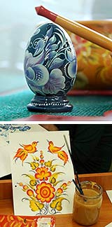 Открытие выставки "Жар-цвет" и мастер-класс Тамары Наговицыной. Фоторепортаж 